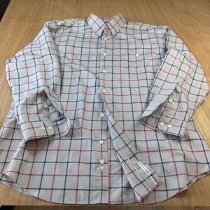Orvis Men’s XXL Plaid Button Down Shirt Red Gray Black Long Sleeve